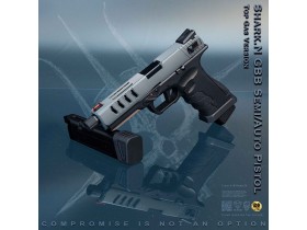 Shark in Navy Gray Full Auto Pistol  (Top Gas Version)